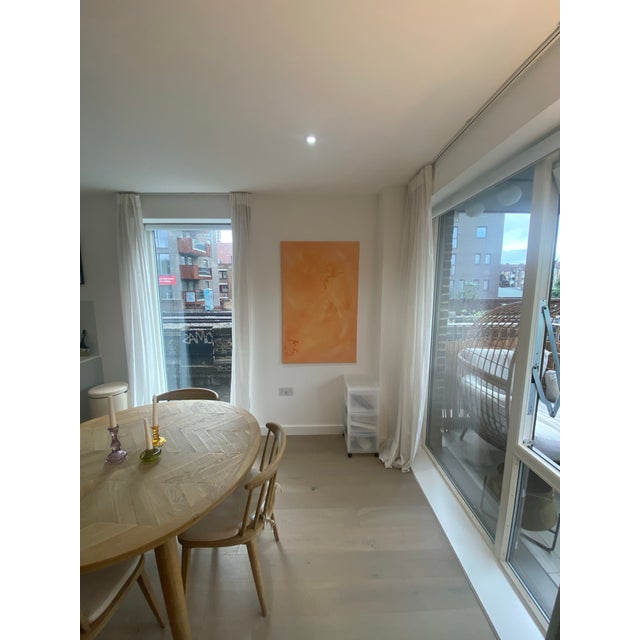 Farmhouse Weathered Oak Parquet Pie Extendable Table From Loaf For Sale - Image 3 of 8