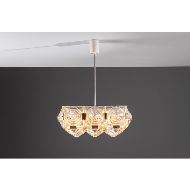 Mid-Century Modern Vintage Pendant Light by Jaroslav Bejvl for Kamenický Šenov, 1960s For Sale - Image 3 of 18