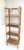 A wicker rattan cane bookcases Étagère, Bohemian design, circa mid to late-20th century, 1960s, 1970s. A four-tier rattan...