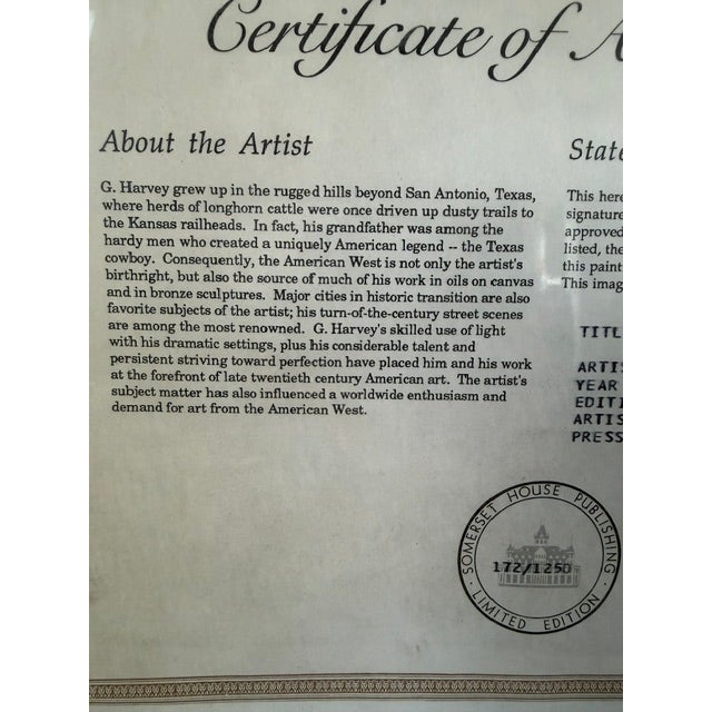 Limited Edition Signed G. Harvey "City by the Bay - San Francisco" 172/1250 For Sale - Image 11 of 11