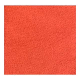 Vintage Scalamandre Bright Coral Wool Blend Fabric- 3.5 Yards For Sale