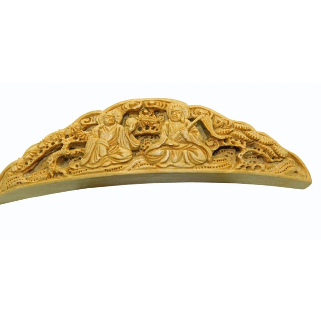 This one of the kind of high-quality birdcage decor plate was carved by an old master in China around 30+ years ago, the...