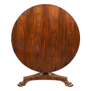 William IV Rosewood Circular Breakfast Table, 1830 For Sale