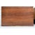 Wood Mid-Century Modern Harry Lunstead Style Wood Cabinet Side Table With Etched Metal Top For Sale - Image 7 of 11