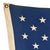 Large Vintage Cotton American Flag With Embroidered Stars For Sale - Image 4 of 6