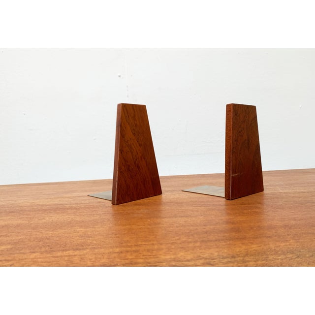 Mid-Century Scandinavian Bookends in Teak, 1960s, Set of 2 For Sale - Image 6 of 18