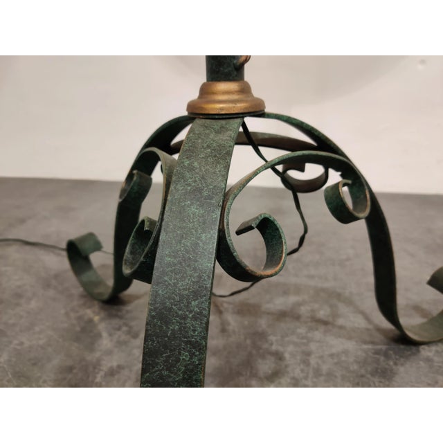 Vintage Wrought Iron Floor Lamp, 1960s For Sale - Image 6 of 10
