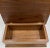 Mid Century Hardwood Jewelry Tabletop Box Brass Hardware Hinged Lid Vintage For Sale - Image 12 of 13