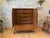 Baker Furniture Company Attributed/Styled After: Helen Hobey Baker Mid-Century Modern Set of 2: Highboy Dresser & Nightstand - One Owner For Sale - Image 4 of 14
