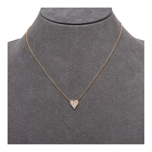 Rocks With Soul Yellow Gold Baby Heart Necklace For Sale