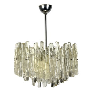 Large Icicle Acrylic Glass Chandelier from Kalmar, 1960s For Sale