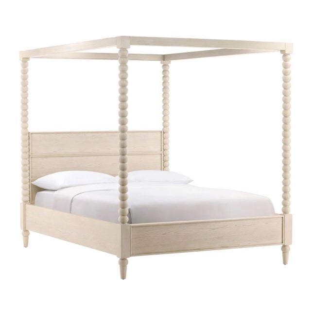 White Ball Poster King Bed Frame For Sale - Image 4 of 8