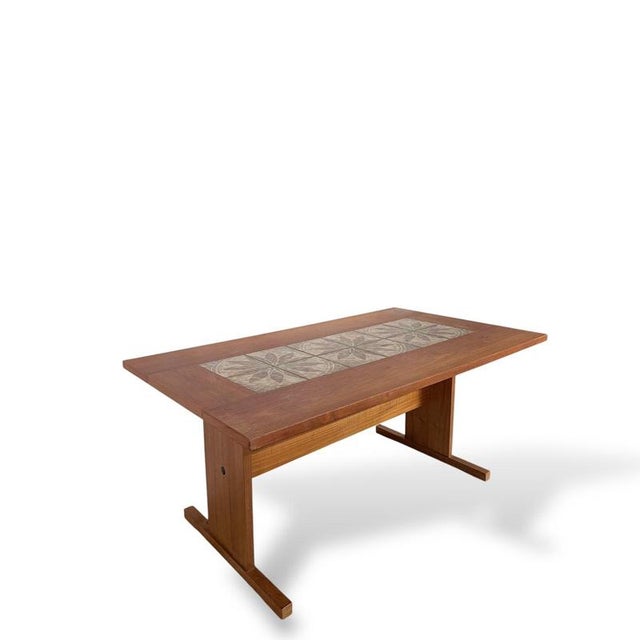 Danish Teak and Tile Dining Table from Gangso Møbler For Sale - Image 4 of 9