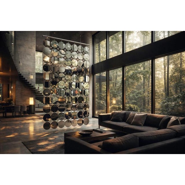 Not Yet Made - Made To Order Hipsteria Gold Maxi Modular Wall Mirror by GTG Design Couture For Sale - Image 5 of 13