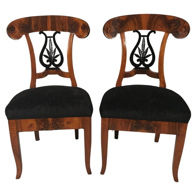Wood Biedermeier Chairs, 1820s, Set of 2 For Sale - Image 7 of 7