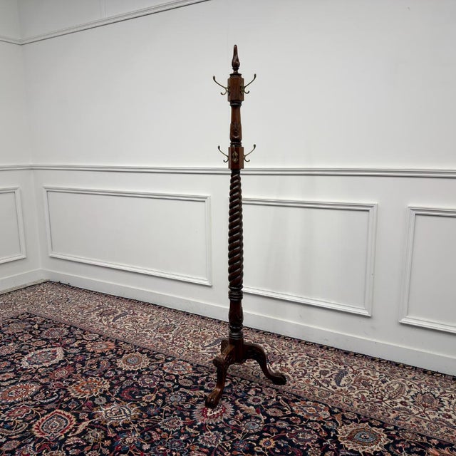 English Teak Coat Rack For Sale - Image 3 of 12