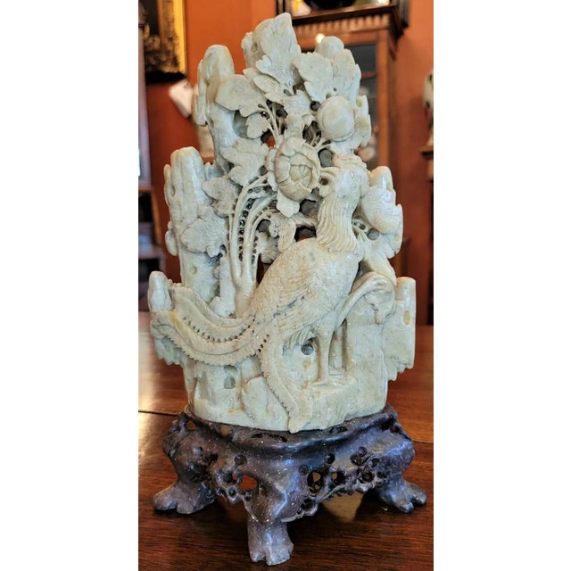 Stone 20c Medium Chinese Soapstone Carving For Sale - Image 7 of 8