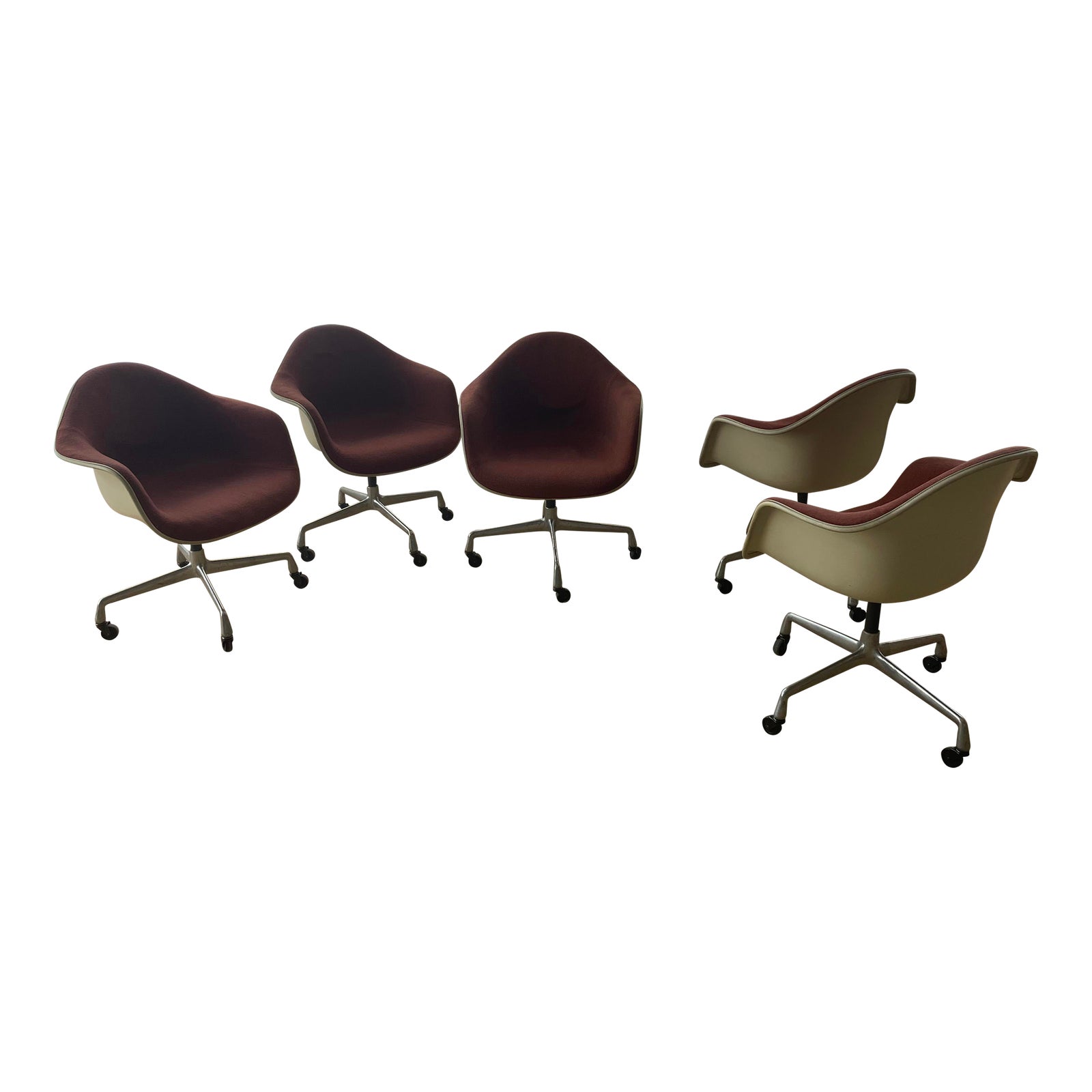 Set of 5 Mid-Century Modern Herman Miller Charles and Ray Eames ...