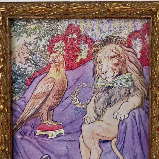 1950s Johnny Crow's Party Illustration by Leonard Leslie Brook-Framed For Sale In Cincinnati - Image 6 of 9