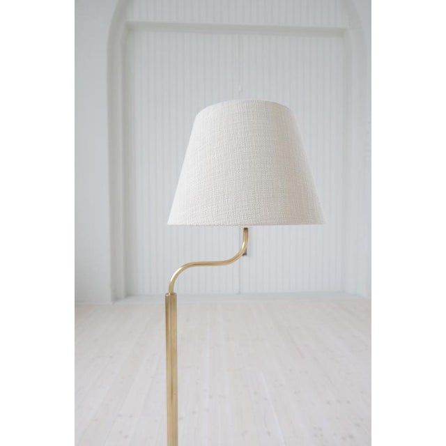 Luxus Mid-Century Modern Sculptural Brass Floor Lamps from Luxus, Sweden, 1970s For Sale - Image 4 of 14