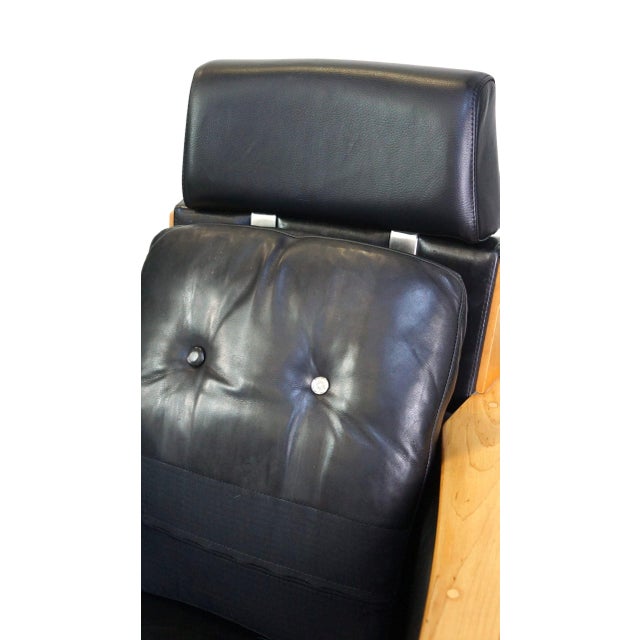 Set of Black Leather Chairs by Paul Schuitema For Sale - Image 14 of 15