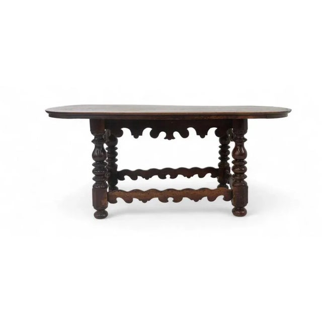 Antique Oval Table in Wood For Sale - Image 6 of 6