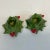 Green 1963 Folk Art Americana Christmas Ceramic Holly Candle Holders, Artist Signed - a Pair For Sale - Image 8 of 12