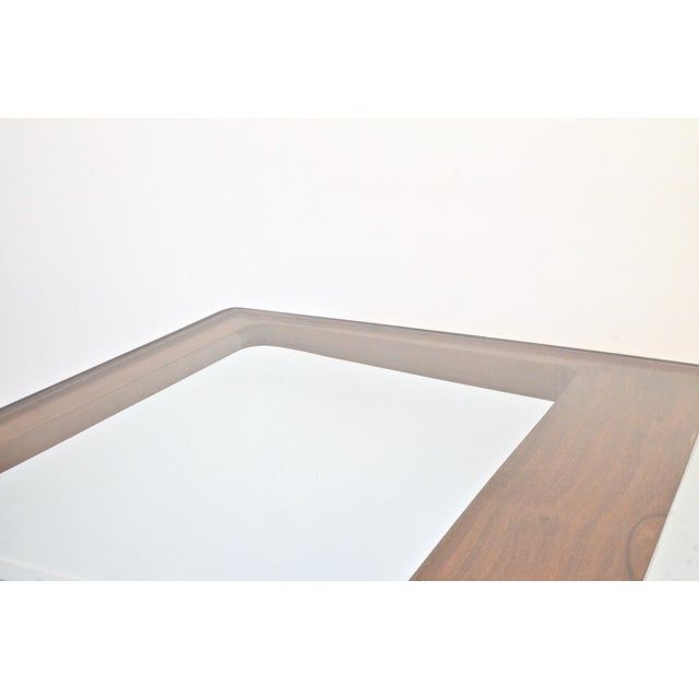 Italian Dining Table in Teak and Marble, 1960s For Sale - Image 4 of 13