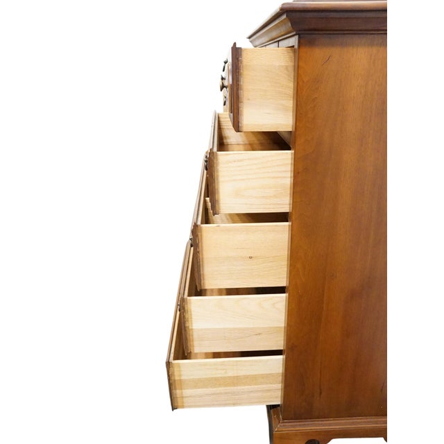 Broyhill Furniture Penn Colony Solid Cherry Early American Colonial 38" Chest of Drawers 2600-41 For Sale In Kansas City - Image 6 of 12