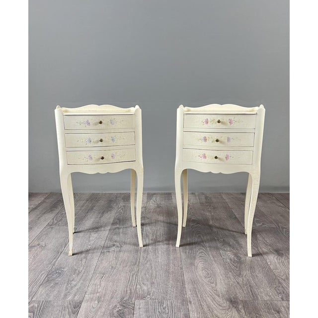 20th Century Louis XV Style Bedside Tables, Set of 2 For Sale - Image 12 of 12