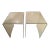 Late 20th Century Pair of Glass Waterfall End Tables For Sale
