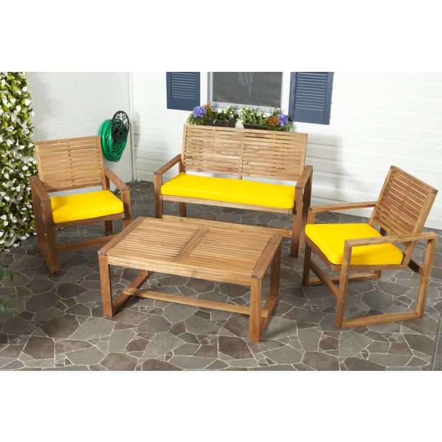 Give your outdoor spaces resort chic comfort and style year round with the rustic Ozark 4 piece outdoor set. Crafted of...