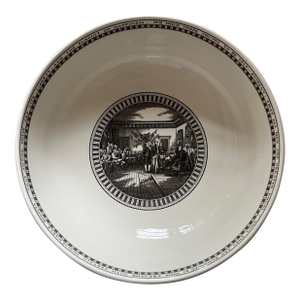 1970s Philadelphia Liberty Bowl Showing the Signing of the Declaration of Independence and Historical Landmarks of Colonial Philadelphia
