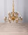 20th Century Classic Twelve-Light Gilded Bronze Chandelier, 1950s For Sale - Image 16 of 16