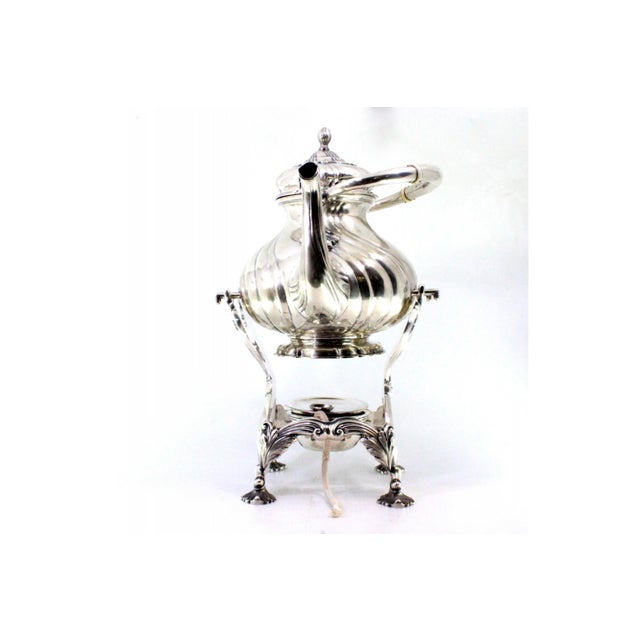 Silver Silver Kettle with Fluted Reliefs For Sale - Image 8 of 10