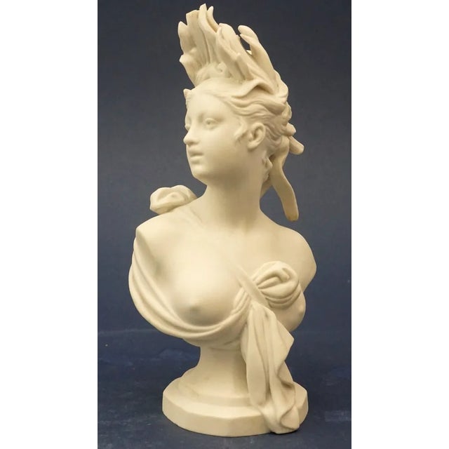 19th Century Bust of Messalina in Biscuit Porcelain from Sevres, France For Sale - Image 6 of 18