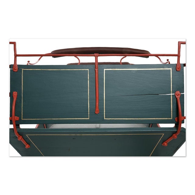 Black Large Wooden Sled, 1800s For Sale - Image 8 of 10