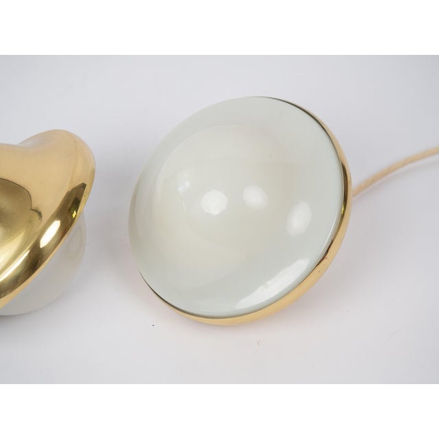 Gold Vintage Danish Pendant Lamps Bubi by Henning Kuppel for Louis Poulsen, 1972, Set of 2 For Sale - Image 8 of 13