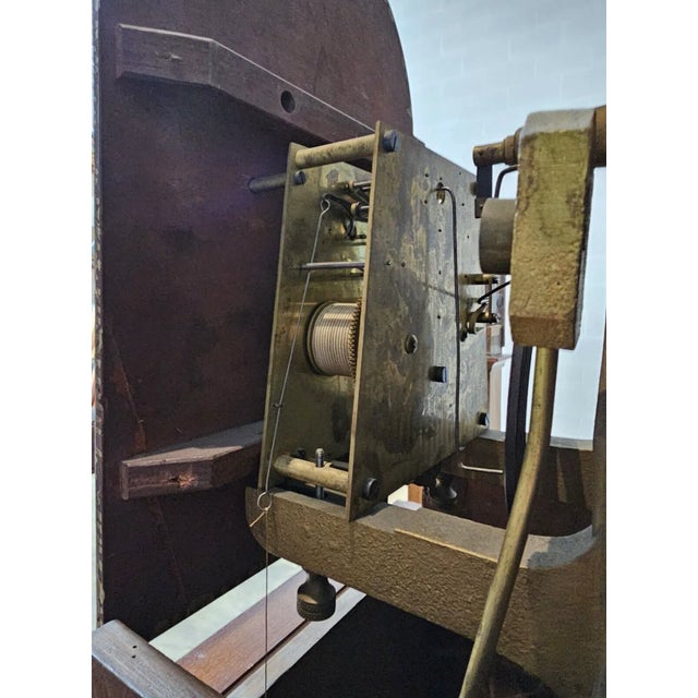 Antique Massachusetts Roxbury Style Tall Case Grandfather Clock Abraham Edwards For Sale - Image 9 of 10
