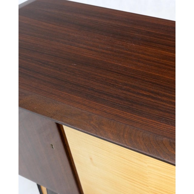 German Art Deco Mid-Century Modern High Gloss 3 Door Petit Credenza Chest For Sale - Image 10 of 12