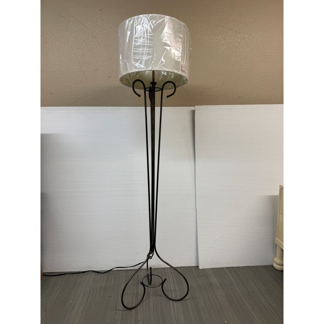 Iron Scroll Floor Lamp For Sale - Image 12 of 12