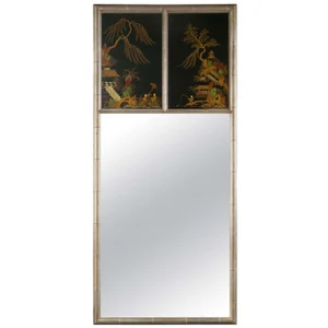 Chinoiserie Style Faux Bamboo Mirror