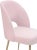 Swell Blush Velvet Chair For Sale - Image 4 of 7