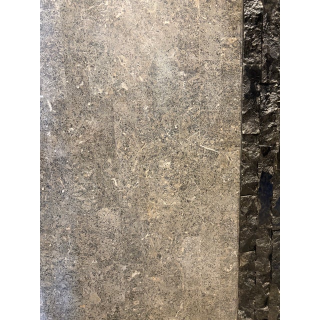 1980s Tessellated Stone Pedestal Table For Sale - Image 5 of 6