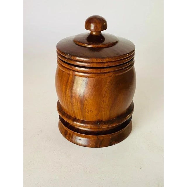 Brown Tobacco Pot with Lid, France, 1970s For Sale - Image 11 of 12