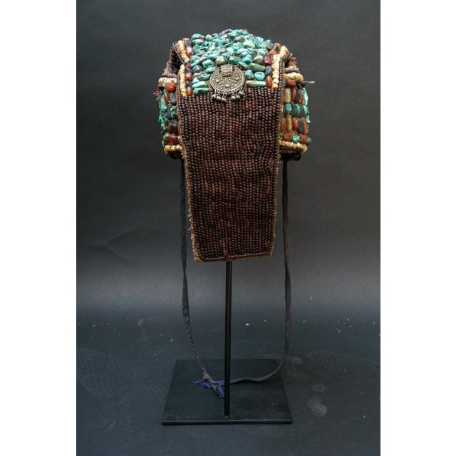Late 20th Century Vintage Tibetan Headdress For Sale - Image 5 of 7