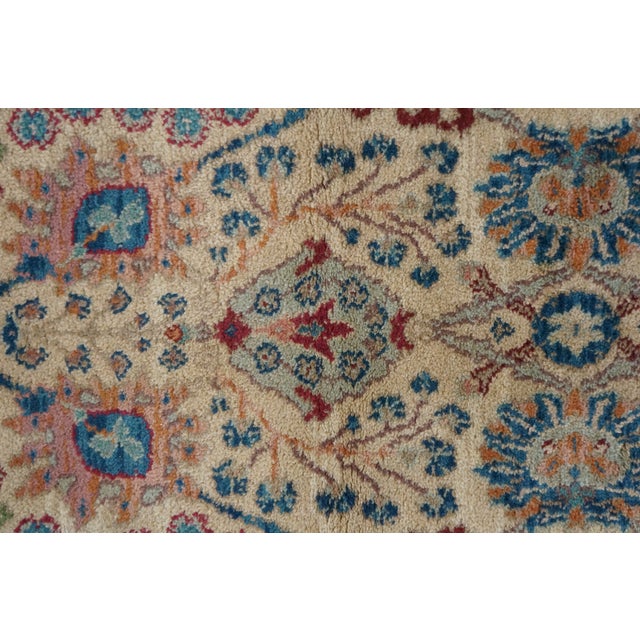 Late 20th Century Vintage Karastan 900-901 Tea Wash Samovar 100% Wool Geometric Area Rug 4' X 6' For Sale - Image 5 of 14