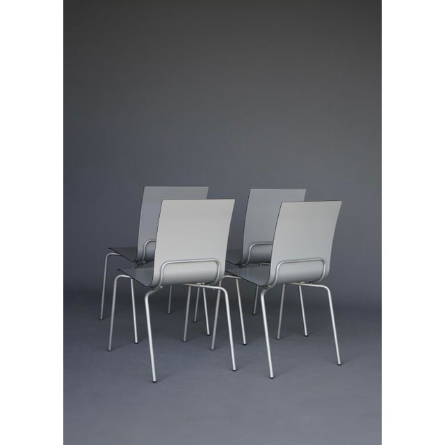 Minimalist Slim Shell Dining Chairs by Arik Levy for Ligne Roset, 2000s. Set of 4 For Sale - Image 10 of 16