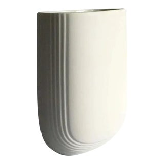 1970s Rosenthal Studio Line, Christa Hausler-Goltz White Porcelain Bisque Vase For Sale