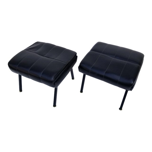1950s French Ottoman - a Pair For Sale